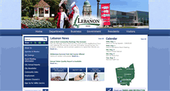 Desktop Screenshot of lebanonohio.gov