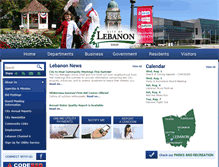 Tablet Screenshot of lebanonohio.gov